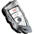 thumbnail image 4 of Metal Key Fob Cover for BMW X1 X2 X3 X5 X6 2 5 6 7 series, Protective Keyless Entry Smart Remote Key Case Holder 4 Buttons with Keychain (Gray B), 4 of 7