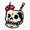 1pcs, variant on Tiki Skull Cocktail Island Bar Vibes Sticker