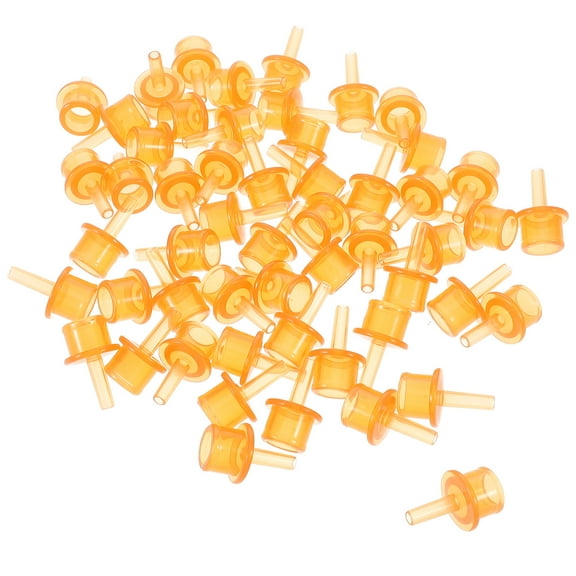 PENIKOKO 50Pcs Light Brown Replacement Spouts for Drink Bottles, Learner Cup Adapters, Practical and