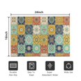 thumbnail image 5 of Orange Boho Bohemia Floral Geometric Pattern Door Rugs,Washable Non Slip Door Mats Indoor,Decorative Door Mats,Entry Mat Indoor for Entrance,Bedroom,Kitchen,Bathroom,16"x24", 5 of 6