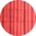 thumbnail image 1 of Ahgly Company Indoor Round Abstract Red Modern Area Rugs, 3' Round, 1 of 4