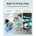 thumbnail image 2 of AOLIGO Gel Seat Cushion for Long Sitting, 17" x 15" Enlarged Thickened Pad, Soft & Breathable Office and Wheelchair Comfort, Cyan, 2 of 11