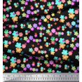 thumbnail image 2 of Soimoi Black Rayon Fabric Insect & Floral Clip Art Print Fabric by Yard 42 Inch Wide, 2 of 2