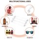 thumbnail image 3 of Estante organizador de esmaltes de uñas transparentes, expositor acrílico para esmaltes de uñas, gafas de sol, pinturas, aceites esenciales, maquillaje, 3 unidades, 3 of 4