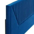 thumbnail image 5 of Tufted Headboard, Twin, Blue Navy, Velvet, Mid Century Bedroom, Modern Contemporary Boutique HB35256, 5 of 9
