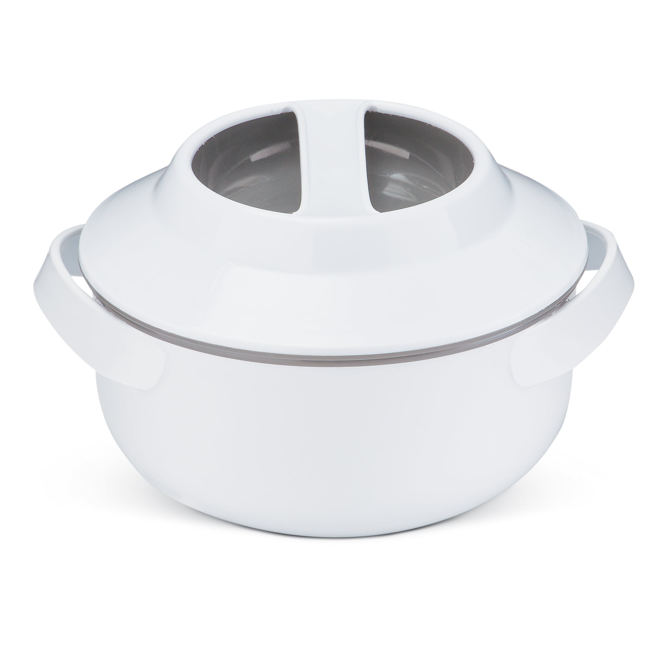 Oggi Microwavable Insulated Serving Bowl-0.8 quart, White