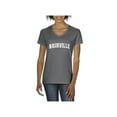 thumbnail image 1 of MmF - Women's T-Shirt V-Neck Short Sleeve, up to Women Size 3XL - Nashville Tennessee Flag, 1 of 5