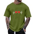 thumbnail image 1 of Tops para hombre, blusas y camisas de manga corta con cuello redondo para hombre, camisetas casuales con estampado de moda para hombre, blusa de manga corta, blusa de poliéster para hombre., 1 of 4