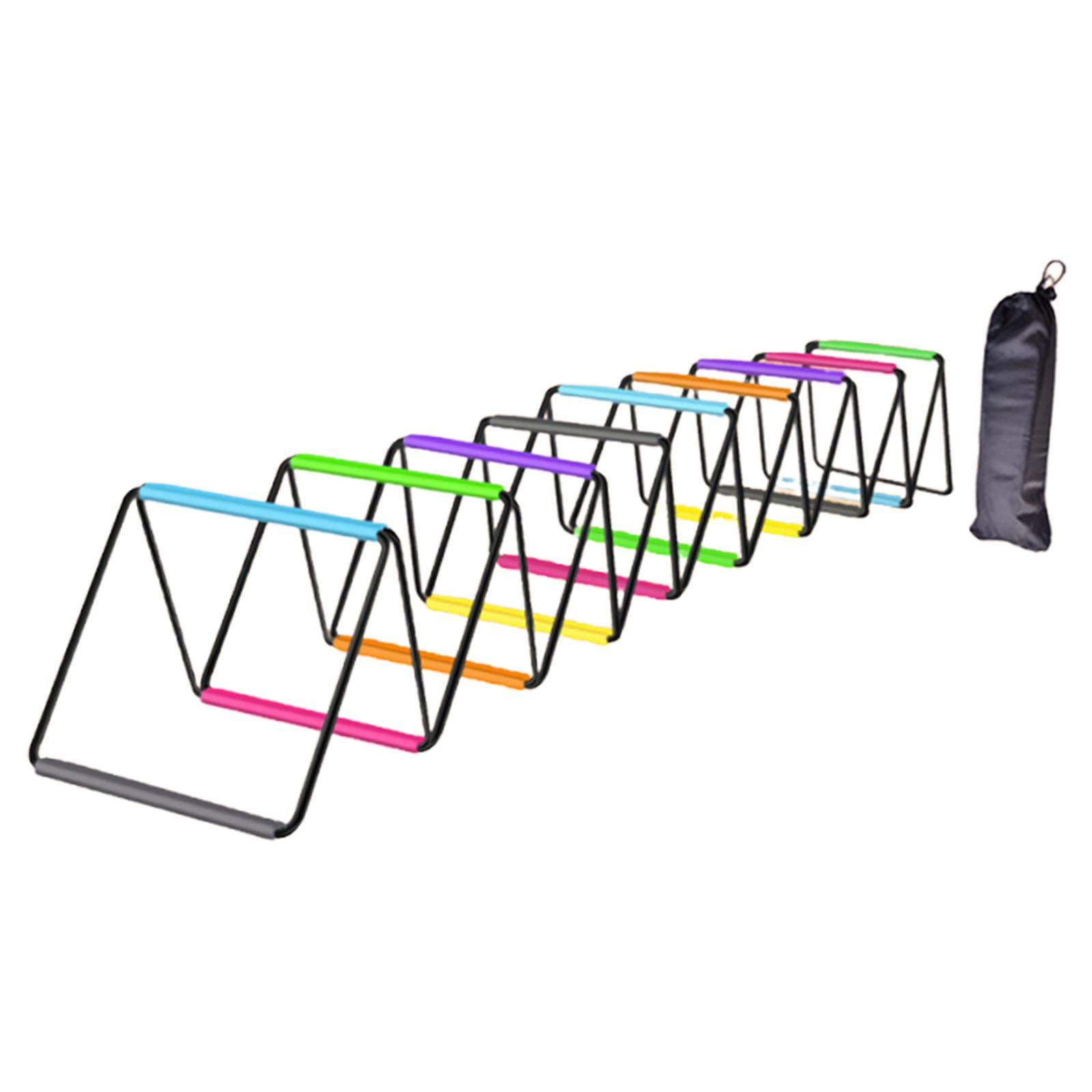 funtasica Agility Ladder Soccer Agility Training Equipment Foldable Workout Speed Ladder Football Footwork Ladder Braided Strap Material Suitable for Team Sport 800cmx40cm