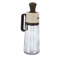 thumbnail image 2 of Vinagrera de aceite Dispensador de vinagre antifugas de 550 ml Capacidad Dispensador de aceite brillante visible con escala para barbacoa al aire libre Marrón, 2 of 5