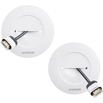 ECHOGEAR TV Cord Hider Kit for Wall Mounted TV – Low Voltage Cable Management, DIY Install, White