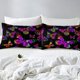thumbnail image 3 of Funda nórdica Queen Size Colorful Butterfly Funda nórdica Trippy Bedding Set, 3 of 5