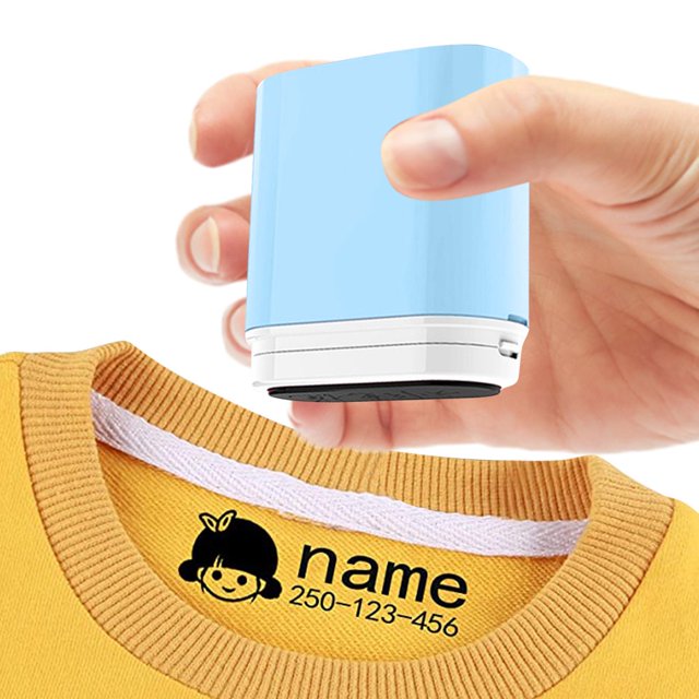 HLONK Name Stamp For Clothing Name Stamp Personalized Stamp For Kids Cloths Fabric Stamper For Clothes