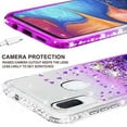thumbnail image 5 of Liquid Glitter Case for Galaxy Note 10 Plus Cover w/ Screen Protector Shock Proof Bling Waterfall Diamond for Girls Women Cases for Galaxy Note 10 Plus Case - Clear/Purple, 5 of 5
