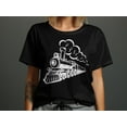 thumbnail image 3 of Train Locomotive Tshirt, Mens Gifts, Train Engine Tshirt, Railroad Worker Train Engineer, Cool Locomotive Train Silhouette Shirt Men, 3 of 10