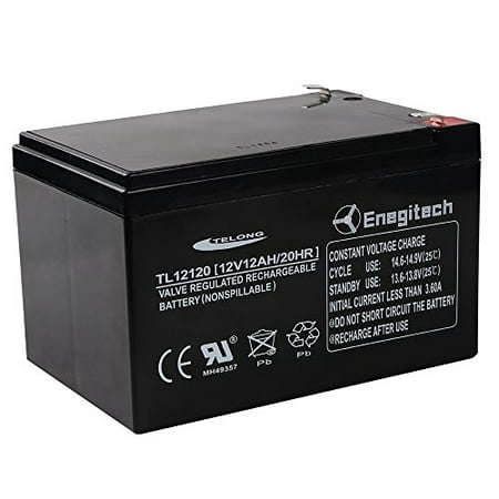 enegitech 12v 12ah 20 hr sla battery rechargeable sealed lead acid