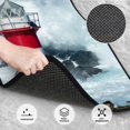 thumbnail image 3 of Vsdgher Circular Lighthouse Car Foot Mat Set of 4 Pieces Universal Floor Liner Car Accessories Fits Most Cars, Trucks, Vans, sedans, SUV, 3 of 7