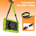 thumbnail image 4 of for iPad Mini 5th/4th Generation Case 7.9 inch 2019/2015, 360 Rotating Shockproof Cover with Stand, Handle, Shoulder Strap, Lime, 4 of 7