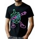 thumbnail image 1 of [Hanukkah Cotton T-Shirt] Allseason Apparel Hanukkah Themed 100% Cotton T-Shirt - Casual Crew Neck, Short Sleeve, Regular Fit, Geometric Pattern, Digital Print Design, for Adults, 1 of 7