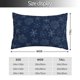 thumbnail image 2 of Fotbe Snowflake Dark Blue Funda de Almohada Decorativa Estilo Occidental, Lujo en Algodón, Fundas para Almohadas King, Cojín Estampado para Decoración del Hogar-20"x30", 2 of 6
