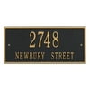 Personalized Whitehall Product Hartford 2-Line Wall Plaque in Black/Gold