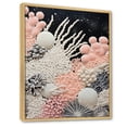 thumbnail image 2 of Designart "Monochrome Wonders Of The Coral Reef III" Coastal Coral Under Water Floater Framed Canvas Art Print, 2 of 5