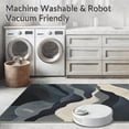 thumbnail image 5 of ODIKA 6'x9' Machine Washable Non-Slip Area Rug, Abstract Waves Design for Modern High Traffic Rug, Gray, 143696, 5 of 7