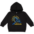 thumbnail image 2 of Inktastic Just Down Right Awesome Down Syndrome Awareness Ribbon Toddler Hoodie, 2 of 4