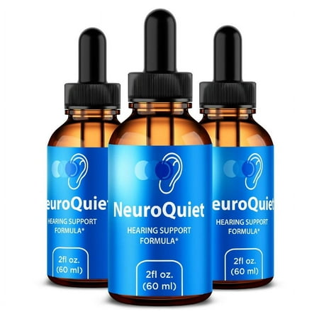 (3 Pack) NeuroQuiet - Advanced Ear Support, Natural Formula to Promote Inner Ear Health, Tinnitus Supplement for Ringing, Official Auditory Pills, Neuro Quiet Reviews (90 Servings)