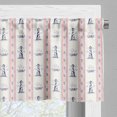 thumbnail image 5 of Ambesonne Nautical Blue Valance & Curtain, Lighthouse and Shapes, 55"x24", Night Blue and Vermilion, 5 of 7