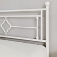 thumbnail image 3 of Sha Cerlin White Twin Size Metal Platform Bed Frame with Victorian Vintage Headboard, 3 of 9