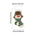 thumbnail image 3 of Adornos navideños, adornos navideños, adornos navideños, adornos colgantes, calcetines de dulces, calcetines de regalo, regalos de Navidad, calcetines navideños verdes, calcetines colgantes, 3 of 5