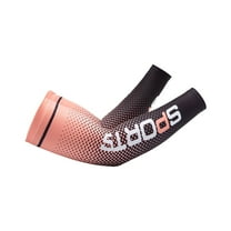 Clearance! Baberdicy Men and Women Summer Outdoor Sunscreen Sports Ice Sleeve Arm Guard Detachable Sleeves Orange