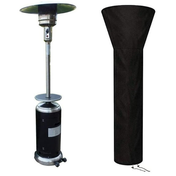 Outdoor Heavy Duty Waterproof Black Patio Heater Cover Furniture Protector
