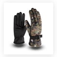 thumbnail image 3 of Guantes de camuflaje para otoño e invierno, forrados de vellón, cálidos, resistentes al viento, impermeables, antideslizantes, para deportes de conducción y exteriores, 3 of 5