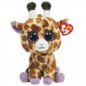 TY Beanie Boos - SAFARI the Giraffe (Solid Eye Color) 6" Plush
