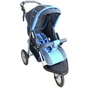 Angle View: Jogging stroller EVA wheel 12 x 3 inch swivel front with a window at canopy