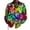 Multicolour1, variant on Mens Shirts Casual Carnival Festival Colorful Long Sleeve Button Down Lapel Top Party Events Breathable Soft Fabric Shirt for Men Multicolour1 L