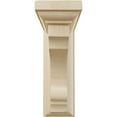 thumbnail image 2 of Ekena Millwork 2 1/2"W x 4"D x 6"H Small Thompson Wood Bracket, Rubberwood (4-Pack), 2 of 4