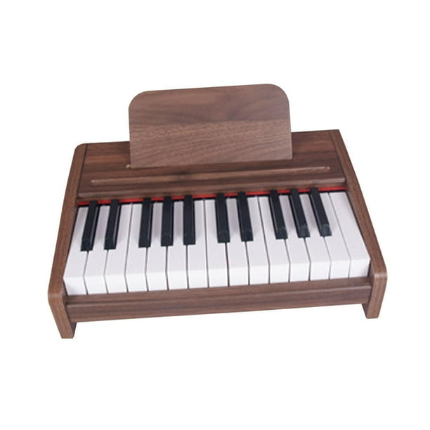 Teclado de Piano para niños, juguete electrónico, Piano de madera con batería, juguete Digital multifuncional, Piano Musical, juguete de regalo de 25 llaves un