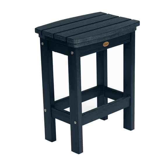 highwood Lehigh Eco-friendly Outdoor Stool - Counter-height Federal Blue