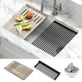 thumbnail image 2 of KRAUS Bellucci 30” in. Undermount Workstation Granite Kitchen Sink in White with Accessories, 2 of 7