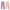 Lavender and Pink, variant on Wrapables® Faux Jean Skinny Leggings for Girls (Set of 2), Lavender and Pink, Medium