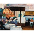 thumbnail image 2 of Josse Goossens 24x20 Black Ornate Framed Double Matted Museum Art Print Titled: Interiur De Cafe (ca. 1911), 2 of 5