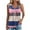 Pink B, variant on Ashirexll Tank Tops for Women, Sleeveless Tops for Women, Spring Summer Striped Casual Ruffle Collar Round Neck Tank