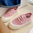 thumbnail image 4 of Otqutp Comfortable Boots for Toddler Children's Canvas Shoes Single Mesh Breathable Summer Casual Shoes for Girls A Slip On Korean Version Of Children's Shoes(Pink,9-9.5 Years), 4 of 5