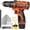 Orange, variant on Purple Cordless Drill 12V ,Electric Power Driver Kit,with Drills Bits Set,LED,2 Variable Speed for Home DIY