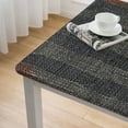 thumbnail image 4 of HAOXIT Rectangle Tablecloth Water Resistance Black Plaid Square Table Cloth Oil-Proof Checkered Table Cover for Kitchen Dining Room and Outdoor Use 36*36, 4 of 7