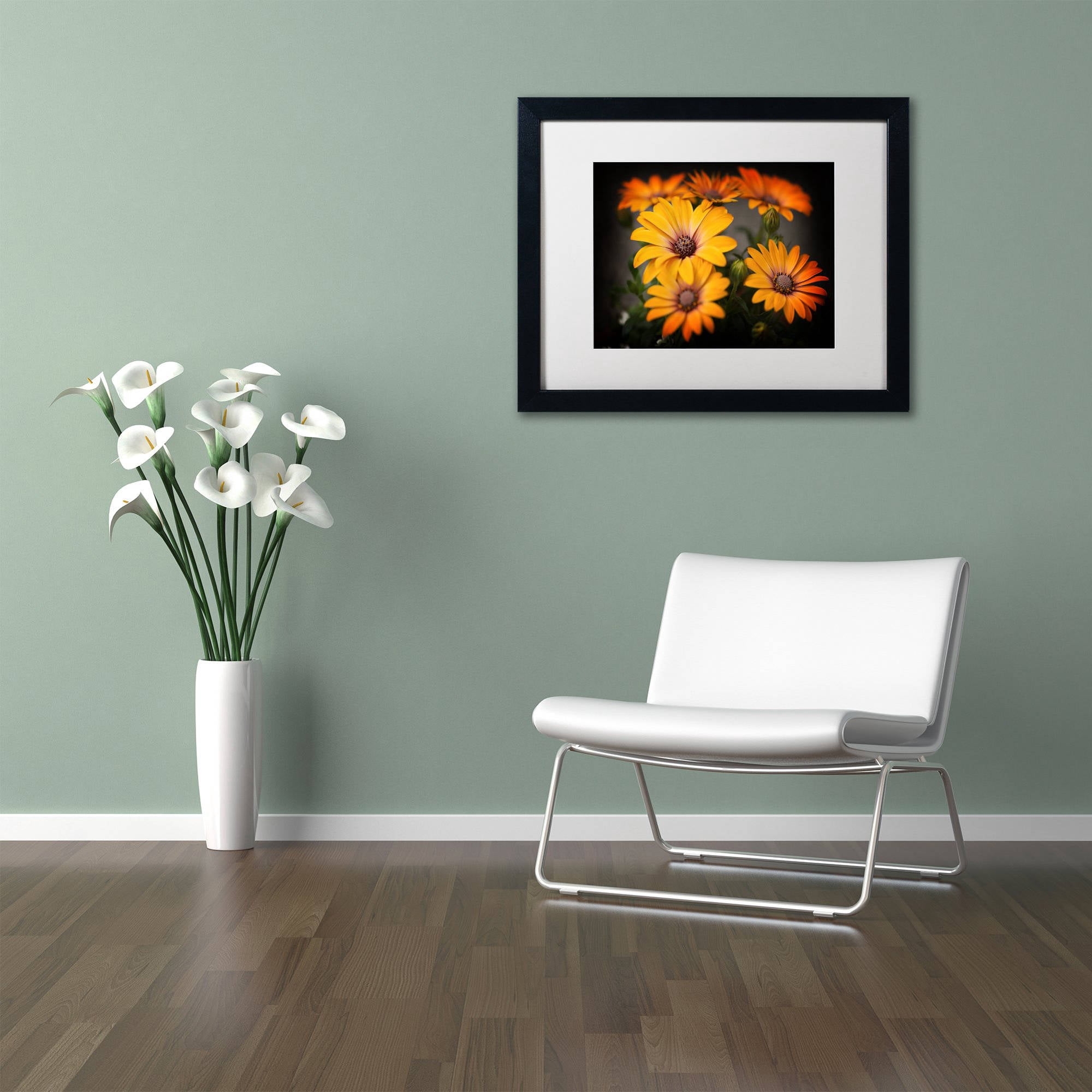 Trademark Fine Art "Stand Up" Canvas Art by Philippe Sainte-Laudy, White Matte, Black Frame