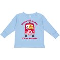 thumbnail image 3 of Inktastic Fire Truck 3rd Birthday Boy Boys Long Sleeve Toddler T-Shirt, 3 of 5